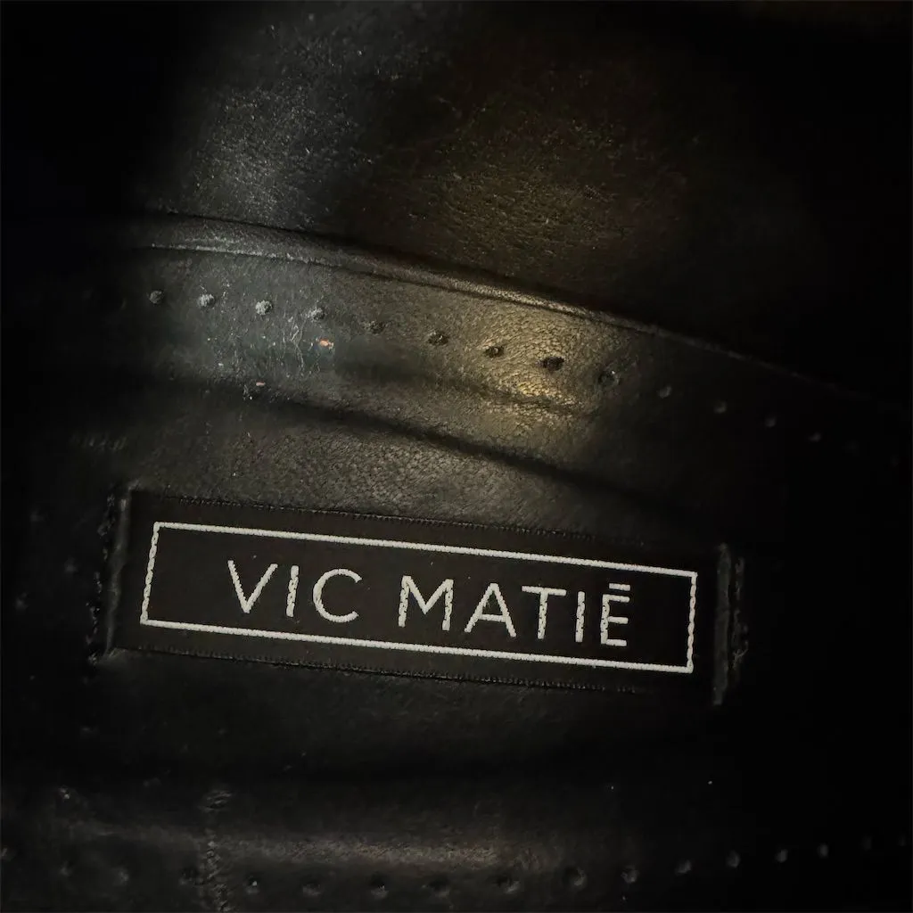 Vic Matie Women's Black Leather Lace - Image 5