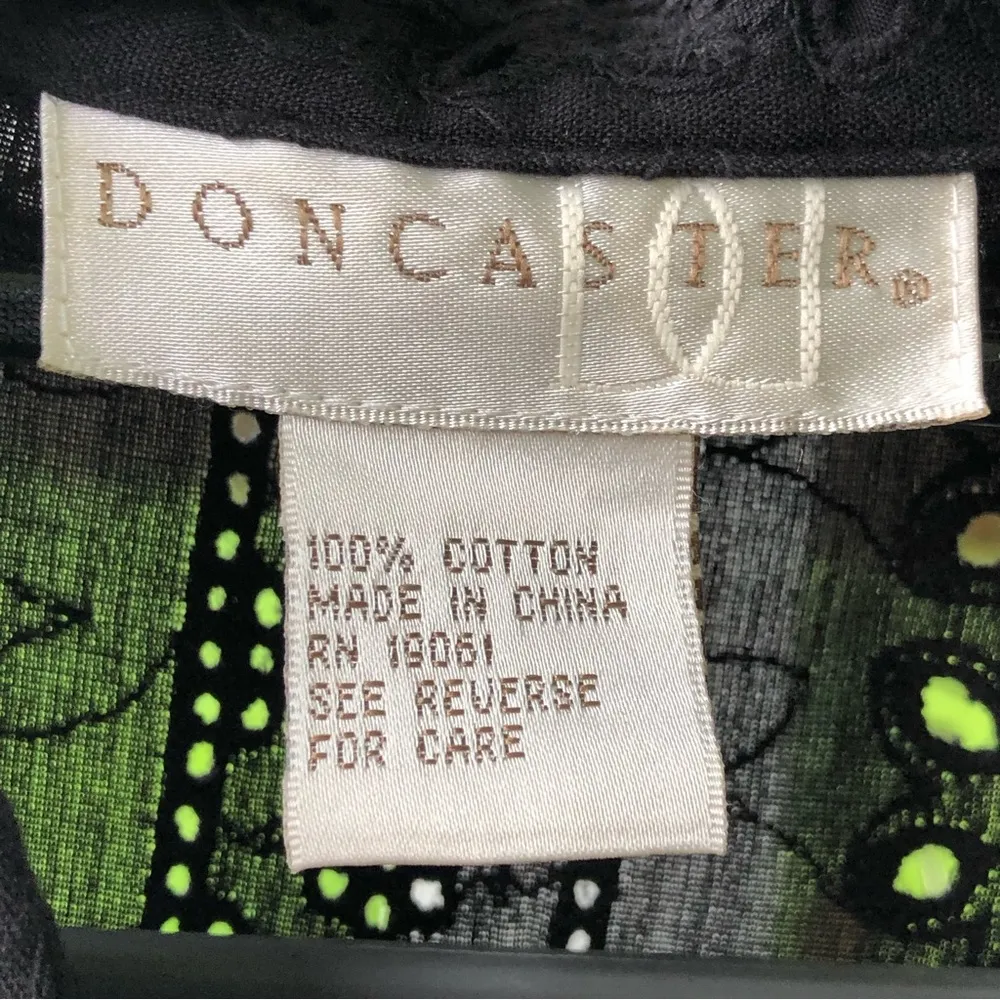 Doncaster Black Eyelet Blouse - Image 4