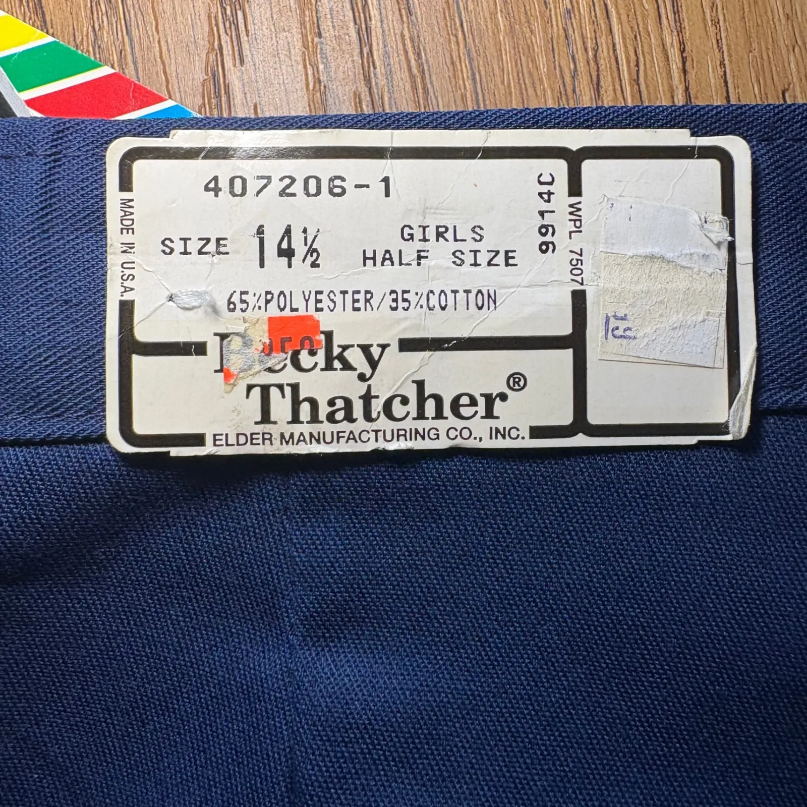 VTG 80s NWT Becky Thatcher Blue Pleated Pants Womens 32x30 Wrinkle Free USA Made Size undefined - Image 7