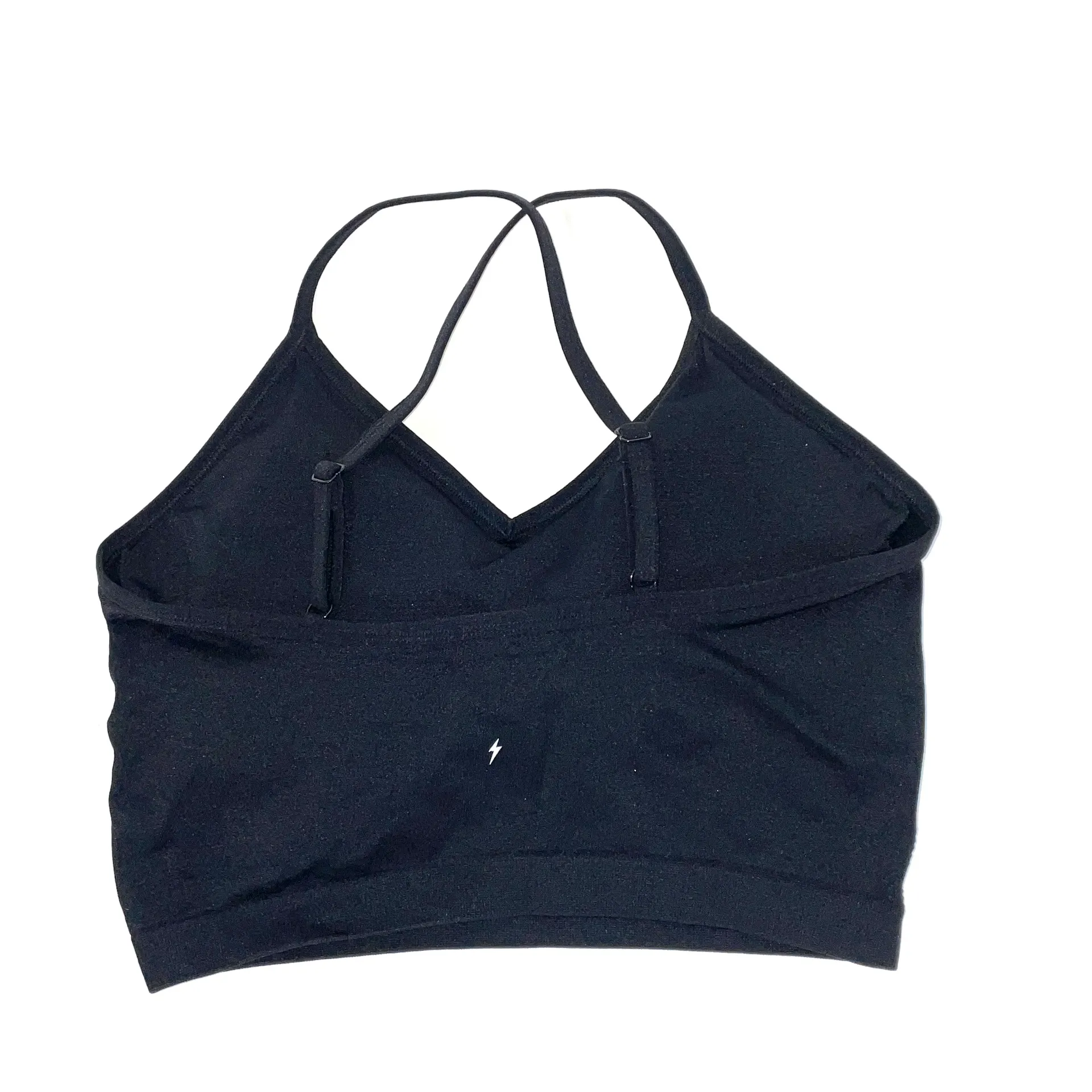 Elle Black Long Bralette Crop Size XS/S - Image 5