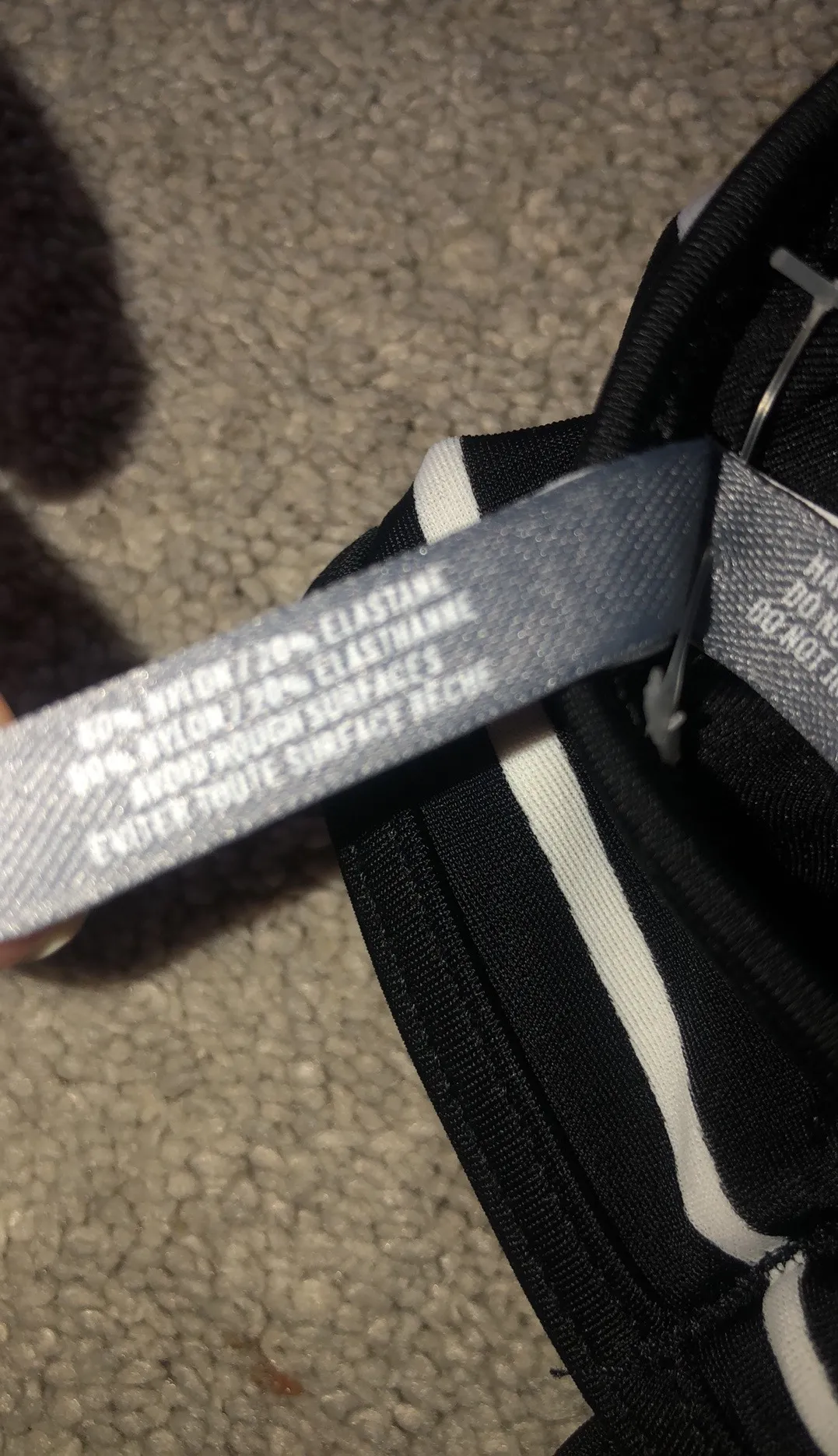 Bikini Top Striped Black White Medium - Image 3