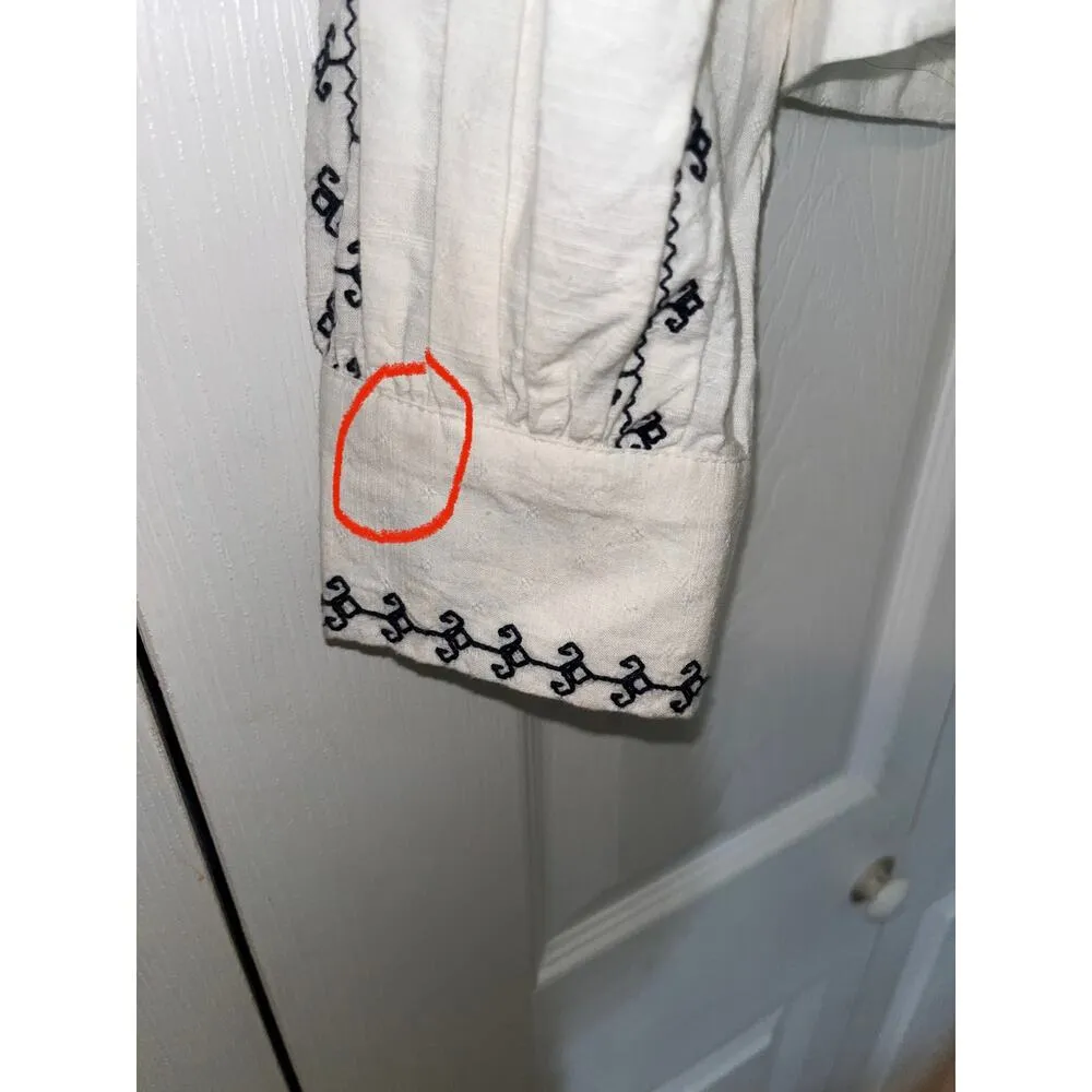 Treasure & Bond Puff Sleeve Button-Up Shirt “Size M” NWT/Defects (B35) - Image 11