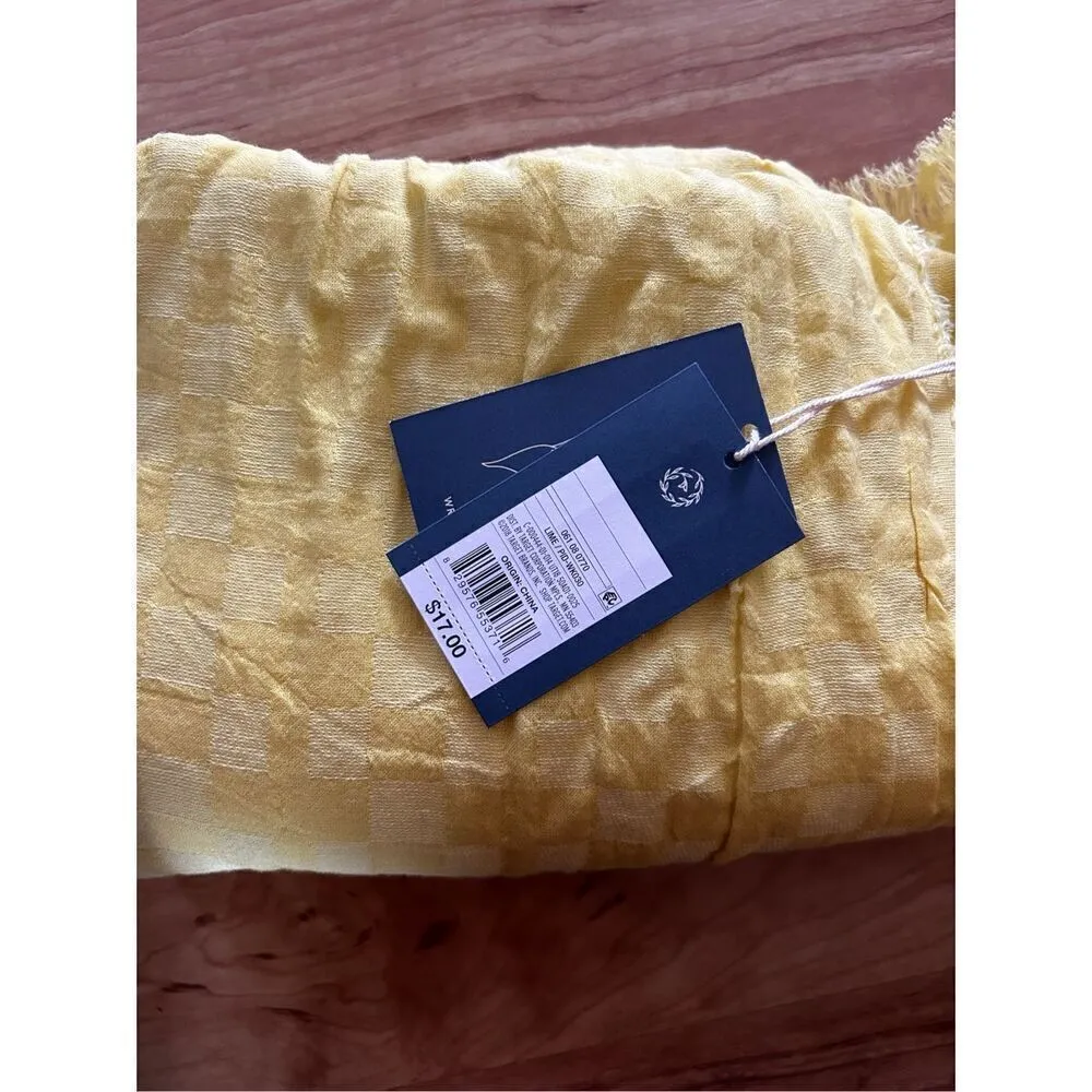 Yellow scarf cotton 100% size 44x57 - Image 4