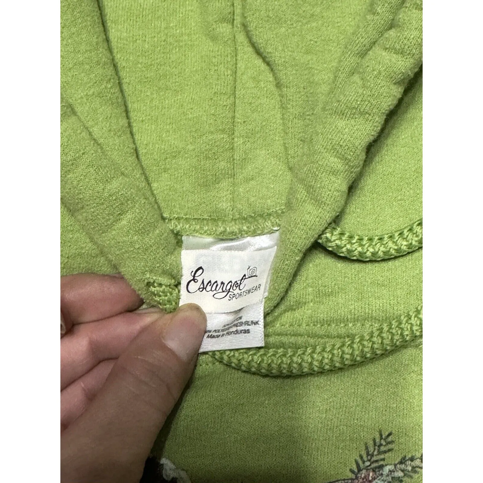 Women’s Light green Hoodie with Snowman Print - Image 4