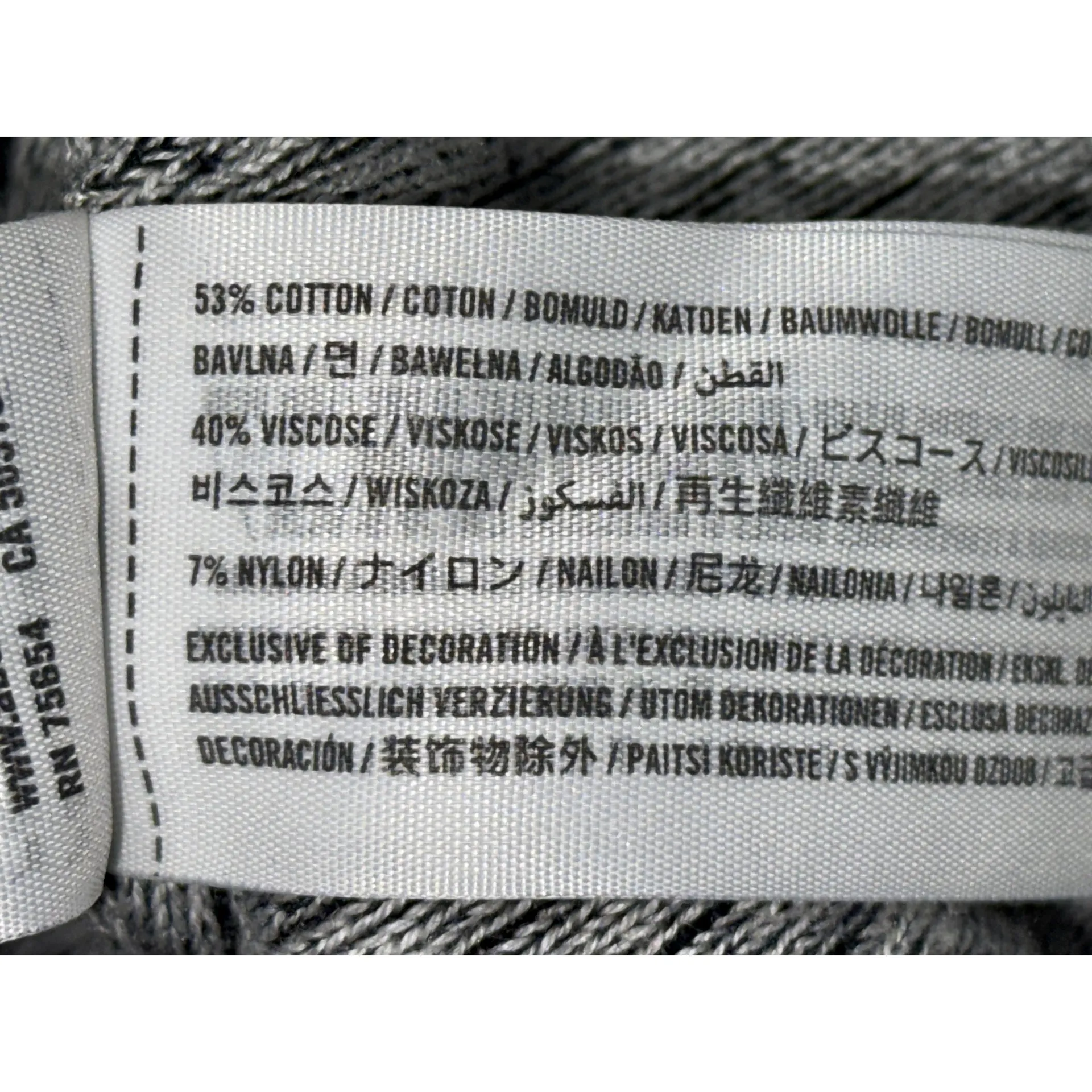 Abercrombie & Fitch Gray Black Knit Striped Long Sleeve Turtleneck Sweater Sz L - Image 4