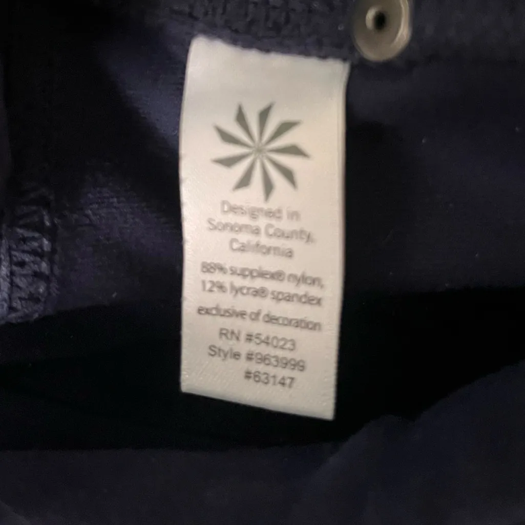 Athleta Navy Blue Straight-Leg‎ Pants - Image 4