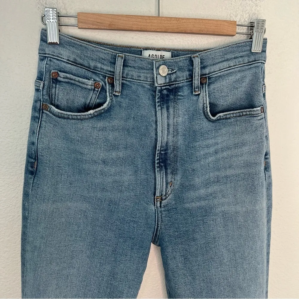 Agolde Pinch Waist Ultra High Rise Skinny jeans in Debut 28 - Image 2