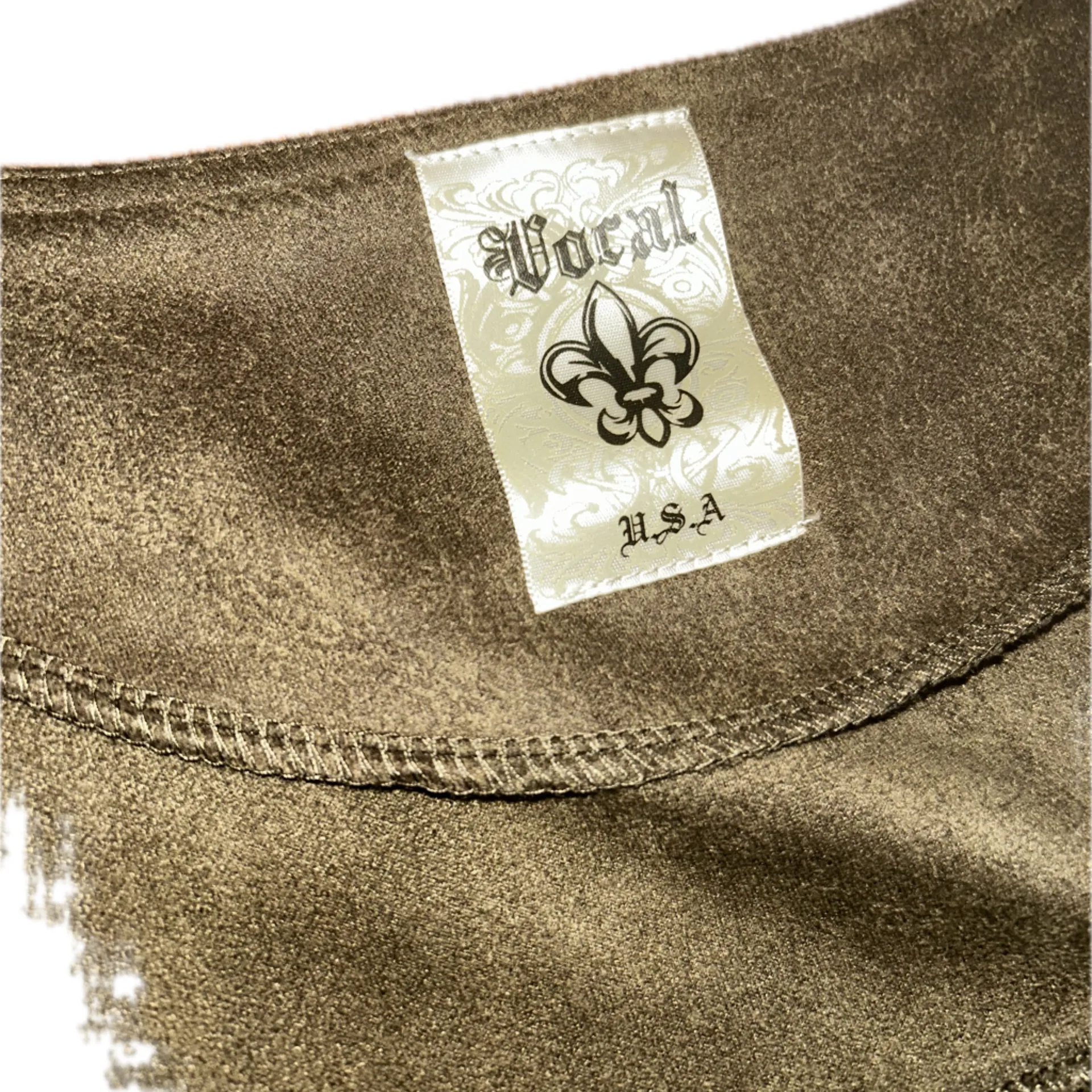 Vocal USA Western Cowgirl Fringe Tassel Belted Faux Suede Long Jacket Duster M - Image 12