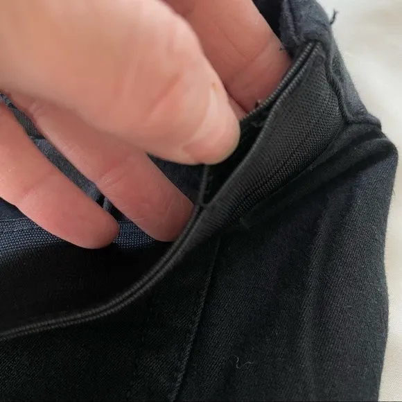 Soft Surroundings Black Pull On Wooden Button Pants Size Small - Image 6