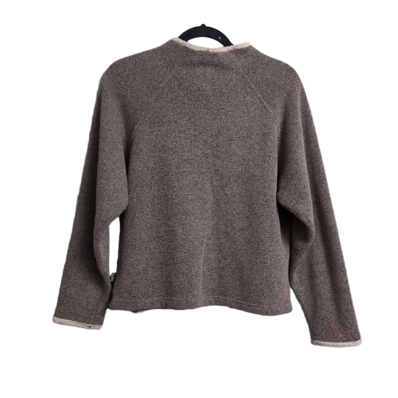 KÜHL Brown Grey Melange Mock Neck Alfpaca Outdoor Performance Sweater Fleece L Size L - Image 2