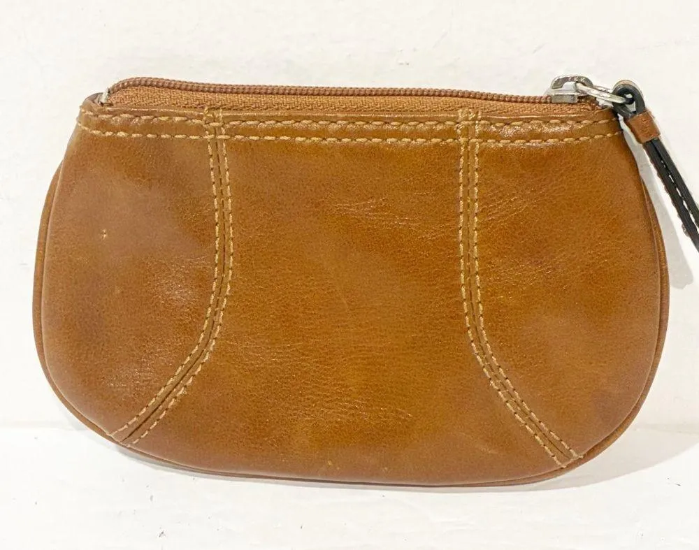 Coach  Brown Tan Leather Keychain Pouch Wallet - Image 4