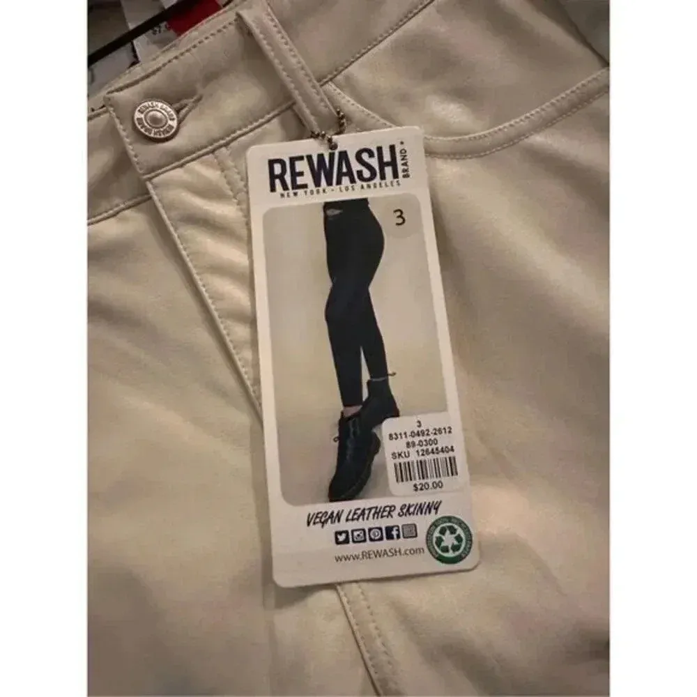 Treasury Vegan Leather Skinny Size‎ 3 NWT - Image 3