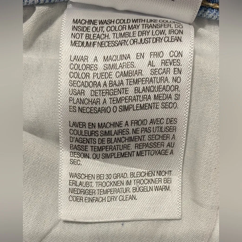 MOTHER The Mid Rise Dazzler Ankle Fray Jeans Blue Size 34 - Image 12