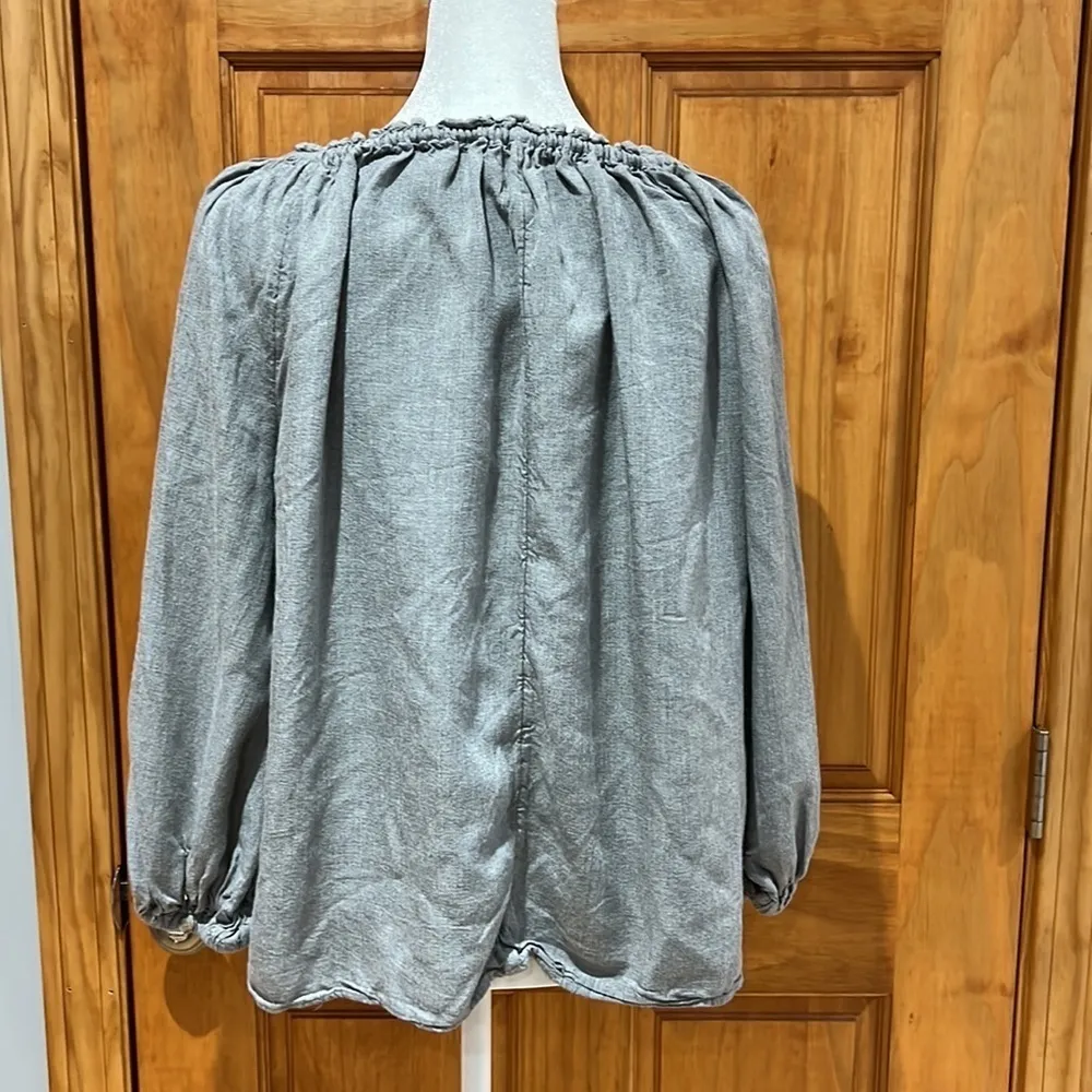 Lou & Grey Peasant Blouse Women’s Size XS Top Long Sleeve Shirt - Image 2
