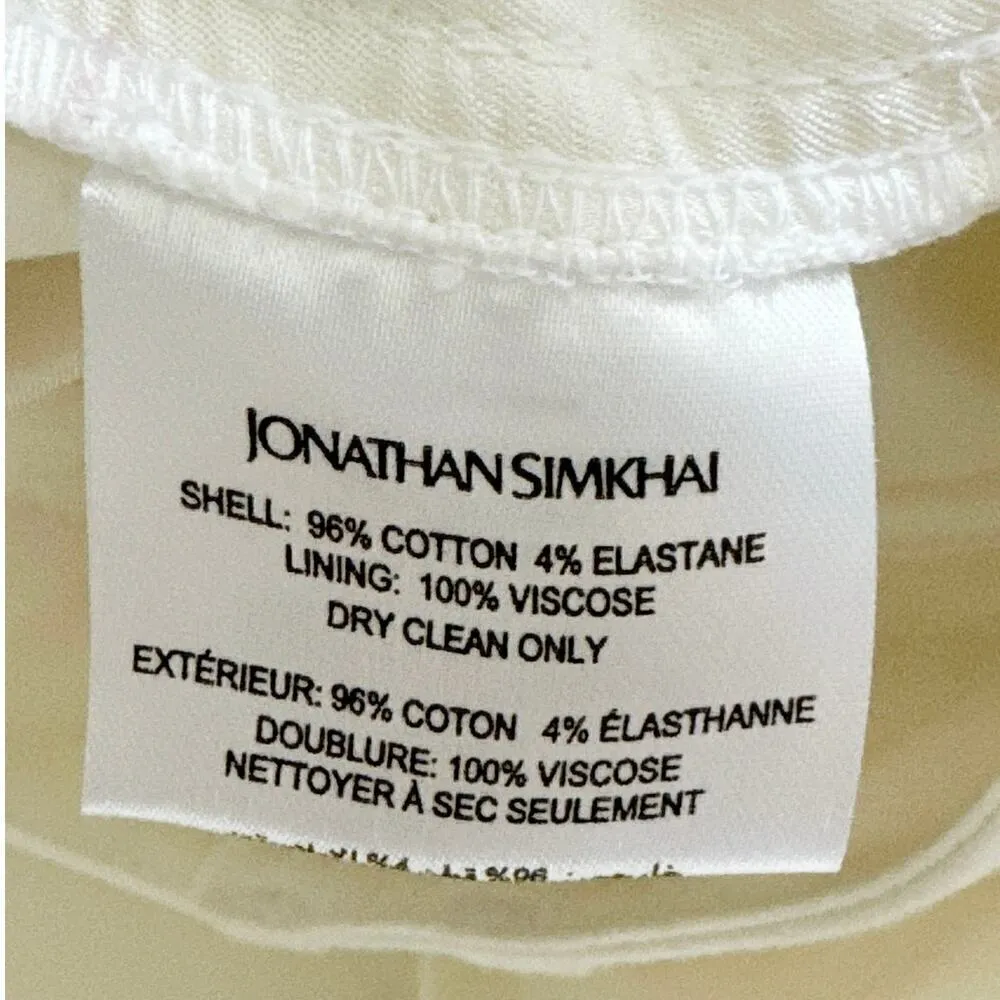 Jonathan‎ Simkhai Jesslyn Cropped Flare Pants Size 0 NWT White - Image 8