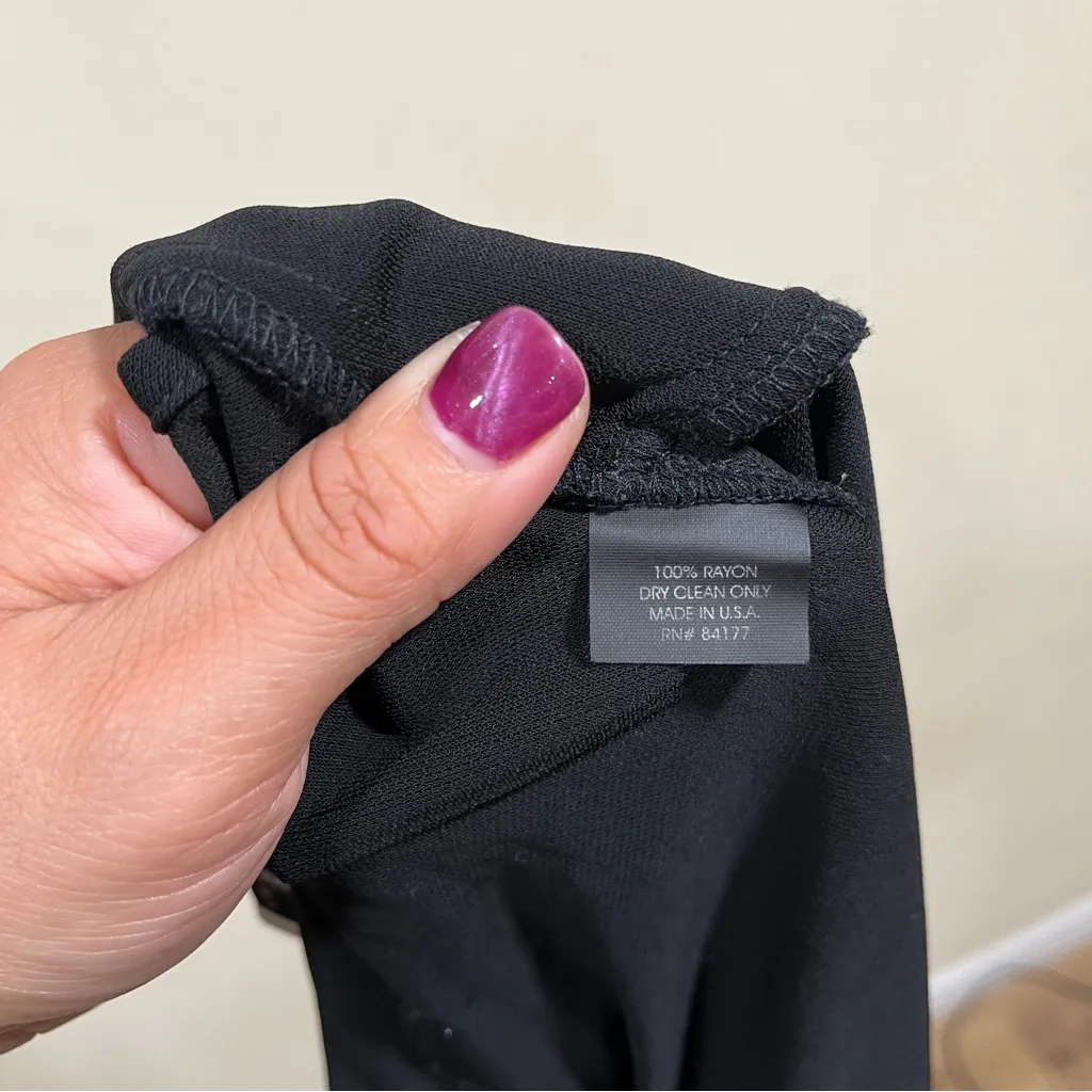 Diane von Furstenberg Vintage Olsen Black Maxi Long Gown Dress US 2 straps slim - Image 6