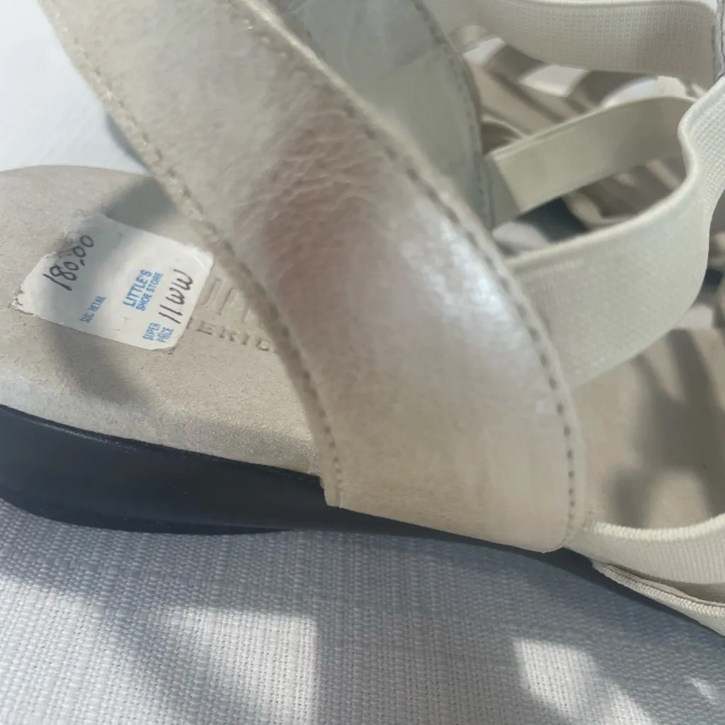 Munro Darian II Strappy Sandals Beige & Gold Women’s Size 11 WW - Image 7