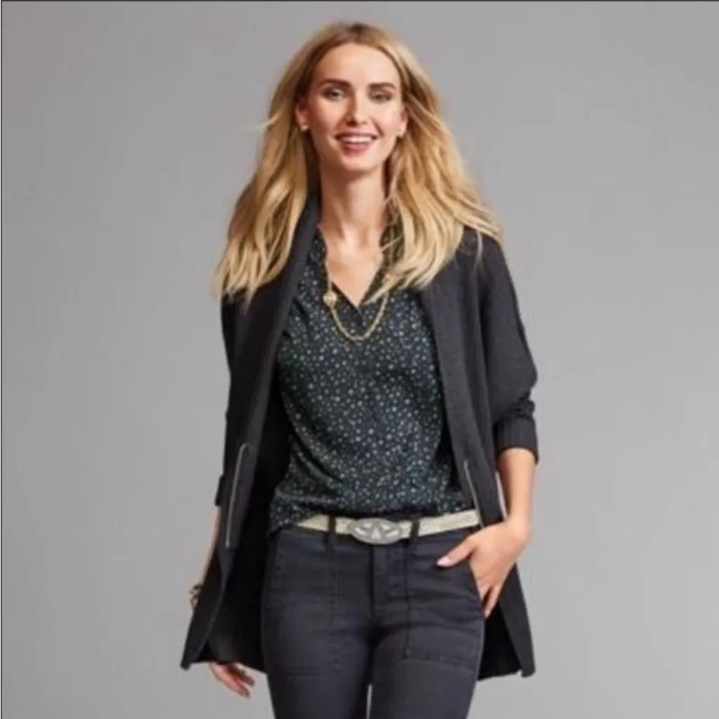 Cabi 3429 Astral Woven Blouse Starry Night Celestial Star Print Tank Top, XS - Image 8