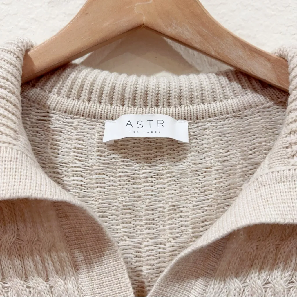 ASTR  Xanthe Wool Blend Oversize Collar Sweater One Size NWT - Image 7