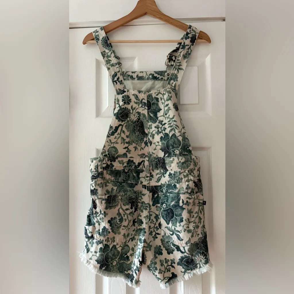 Pilcro Floral Print Distressed Overalls Size 27 EUC‎ - Image 5