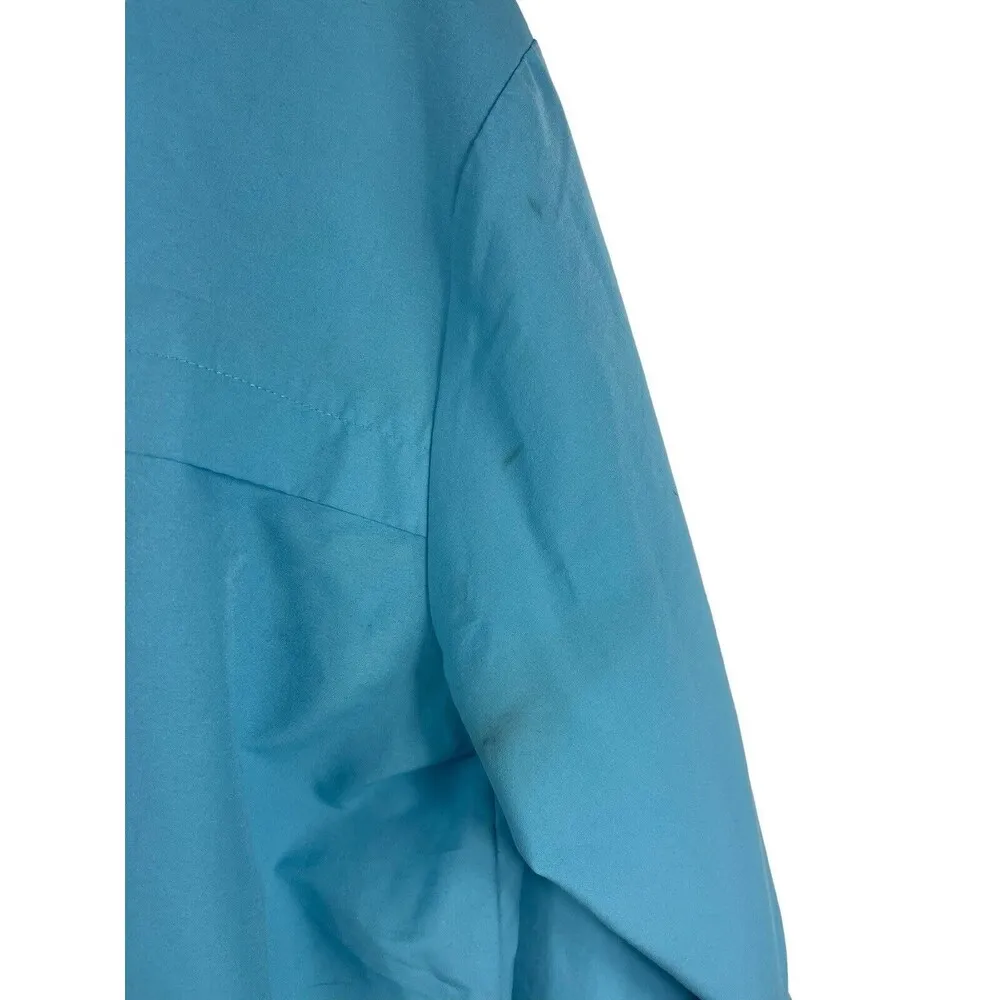 VTG Nike Baby Blue Lightweight Full Zip Track Activewear Jacket XL - Image 6