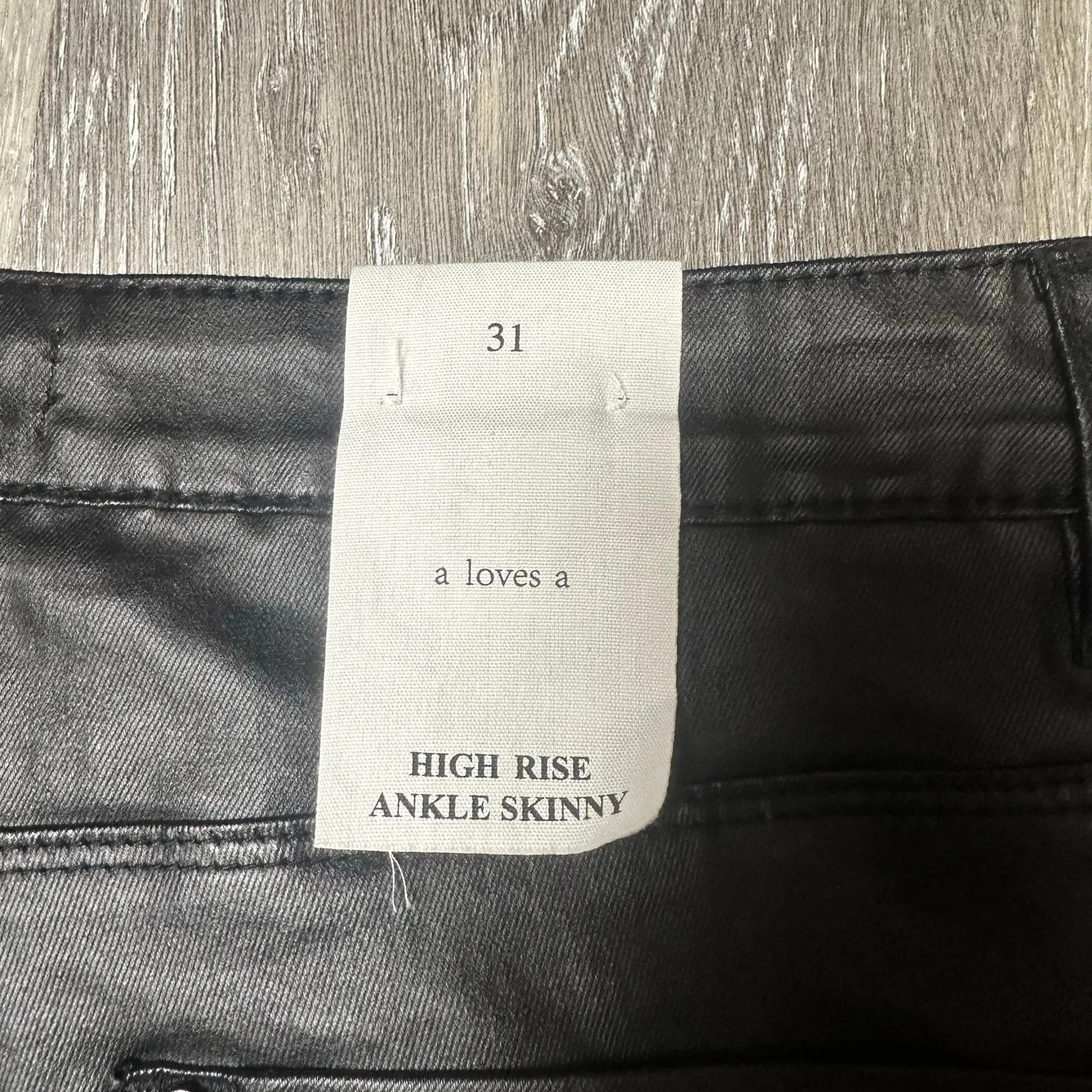 a loves a High Rise Ankle Skinny Jeans Black NEW - Image 8