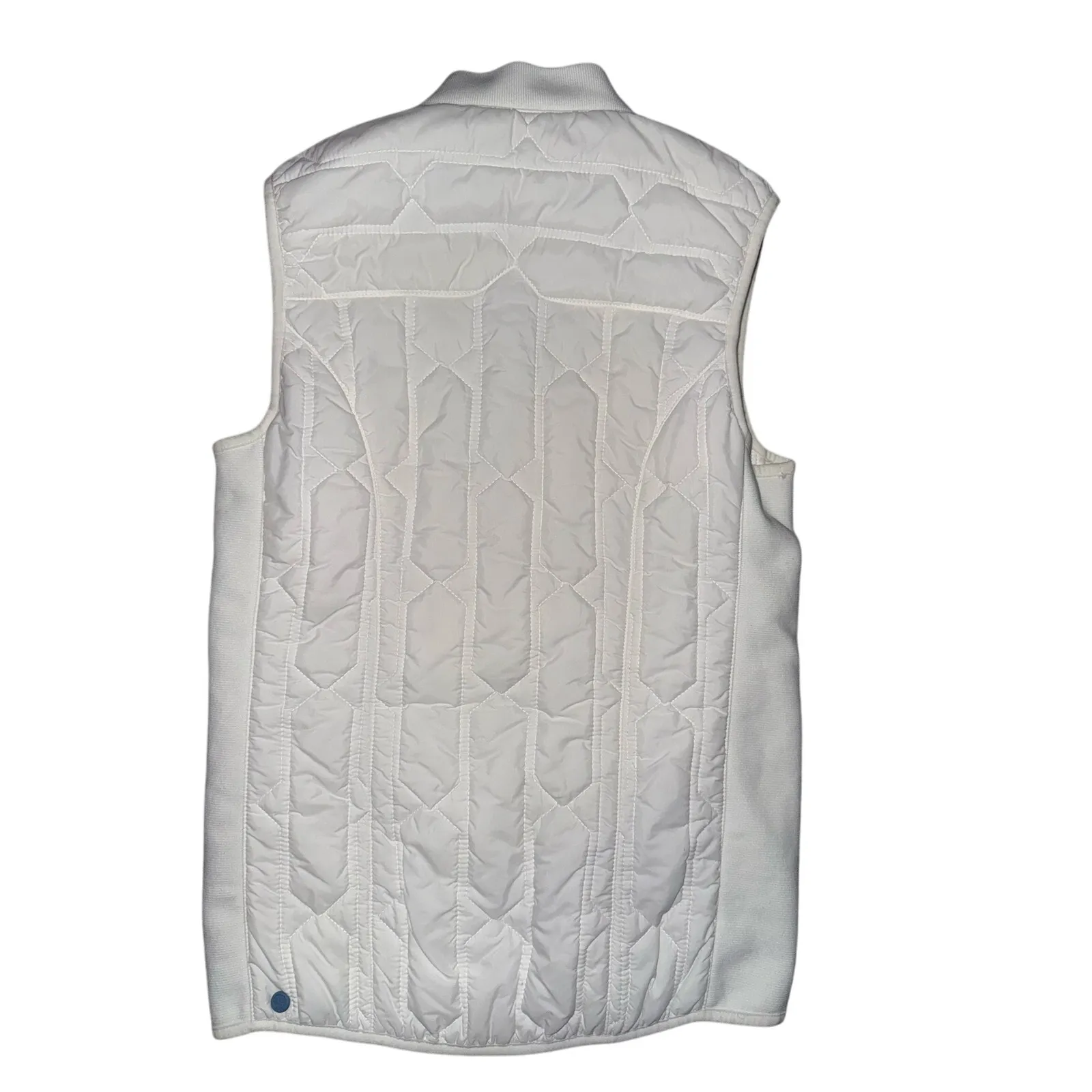 Hunter Boots Vest Womens small Full Zip Puffer White Outdoor Hiking Pockets euc - Image 4