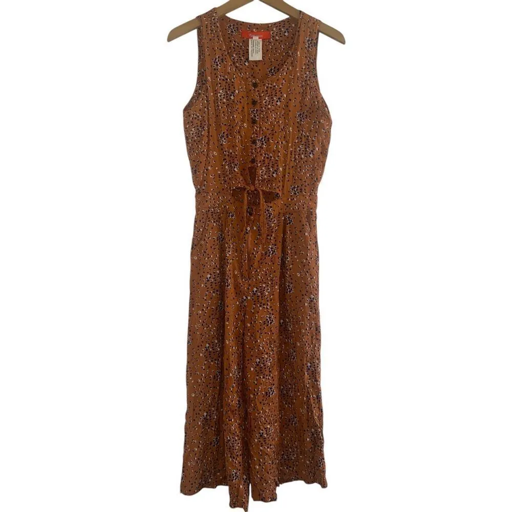 ✨Anthropologie Cartonnier Avila Patterned Cropped Wide Leg Jumpsuit XSmall✨ - Image 5