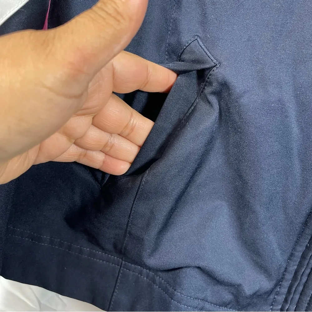 Nike  Navy and Pink Track Jacket SZ XL - Image 4