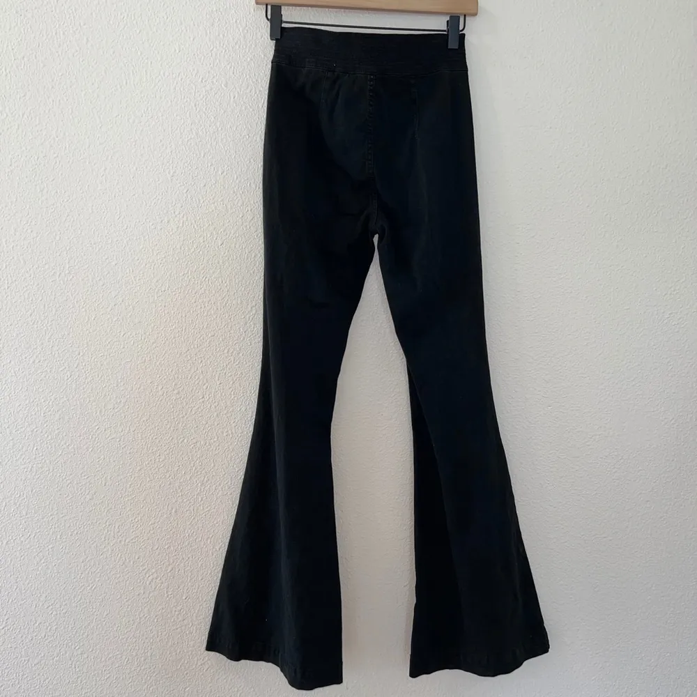 Urban Outfitters BDG Black Tie Waist High Rise Flare Leg Pants size 25 - Image 5