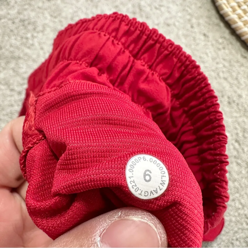 Lululemon Women’s Hotty Hot Short II Long 4" Pull On Running in Dark Red 6 - Image 11