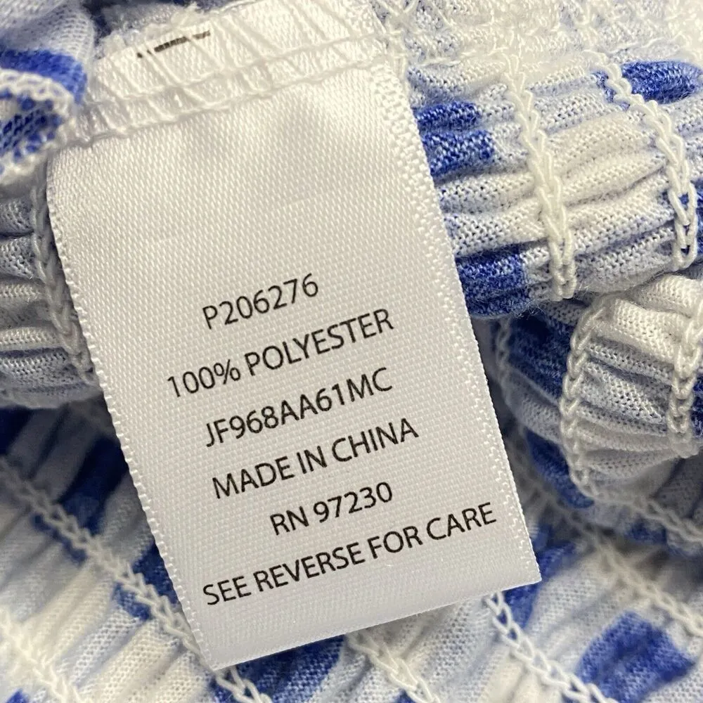 Crave Fame Juniors' Square Neck Printed Tiered Smocked Tank Top Sz XL Y2K Style - Image 4