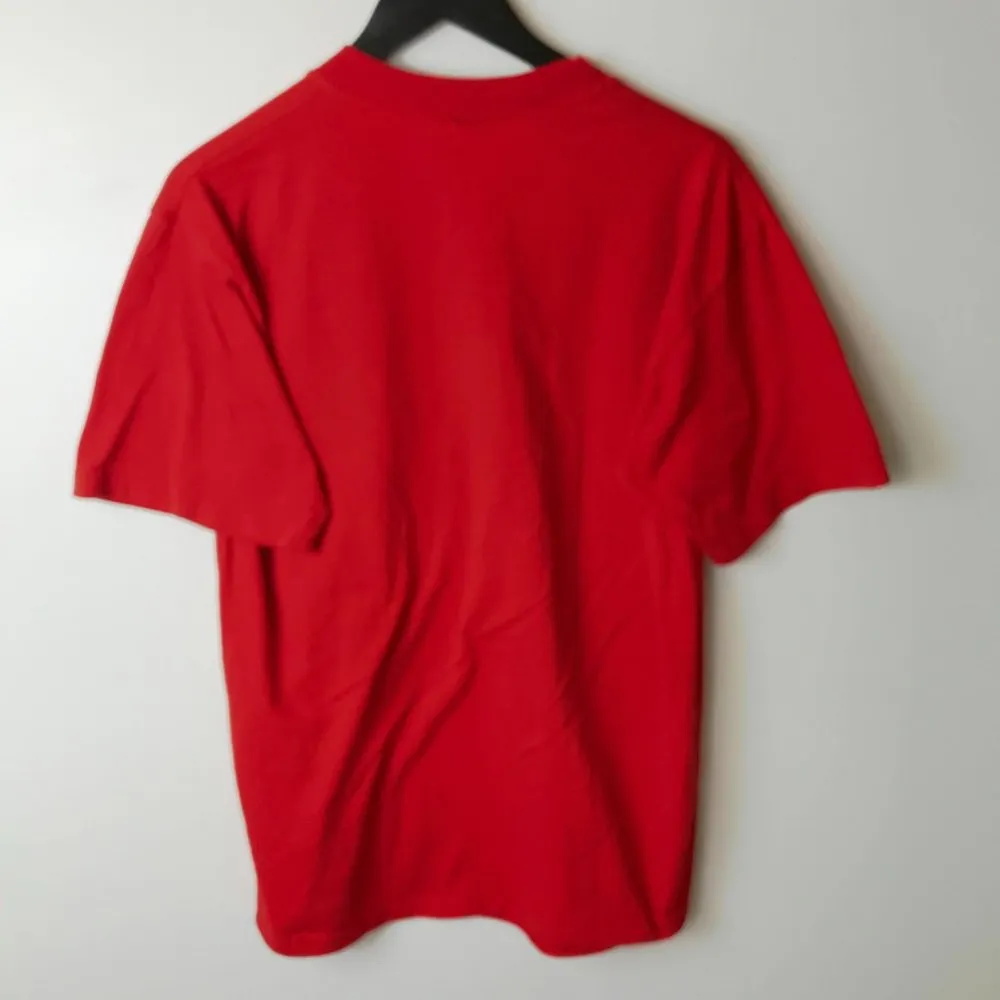 90s Vintage SCHS T Shirt Single Stitch High School Graphic Tee Red Large L Logo - Image 12