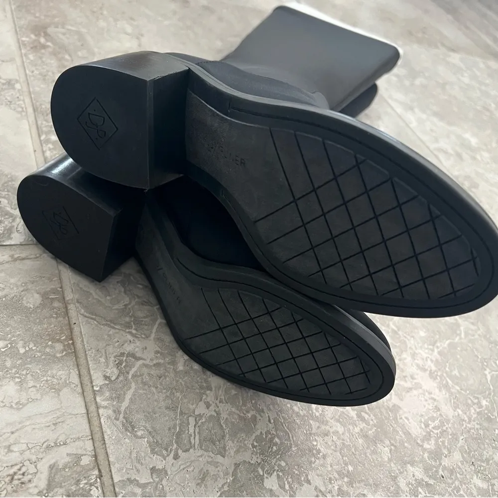 Donald Pliner Cassidy Black Crepe Tall Shaft Boot Size 5M New in Box Retail $268 - Image 8