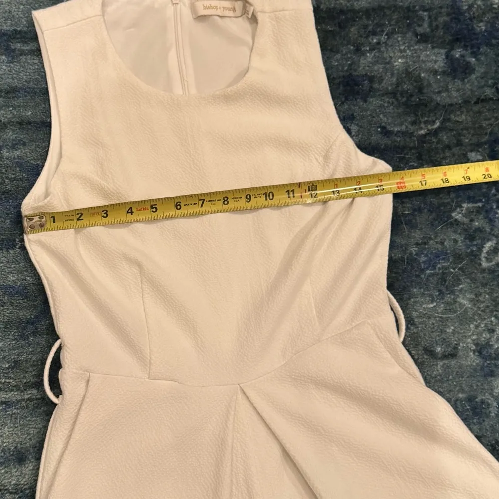 Bishop + Young White Jumpsuit Quiet Luxury Wide Leg Clean Girl Aesthetic - Image 8