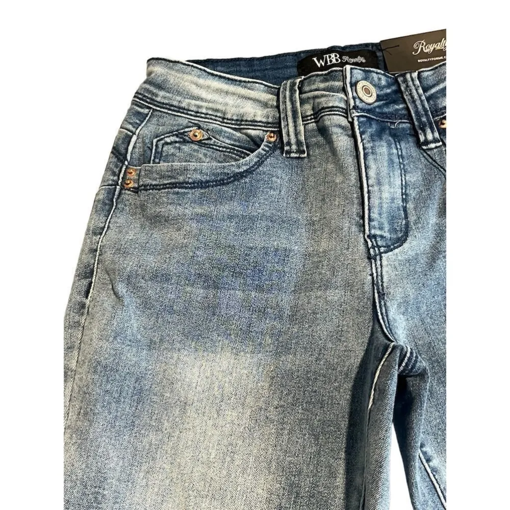 Royalty For Me Skinny Jeans Women's Size 4 WBB Multicolor High-Quality Denim NEW - Image 3