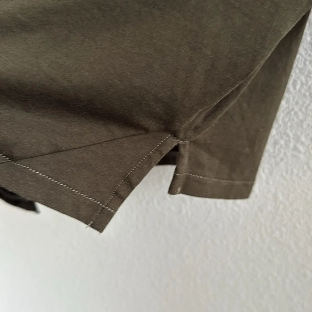 Alphalete Premium Olive Green Short Sleeve Crop Tee T-Shirt Active Medium - Image 5