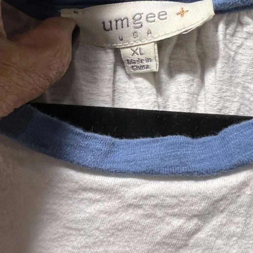 Umgee Women's XL Floral Raglan Long Sleeve Top Multicolor Casual - Image 2