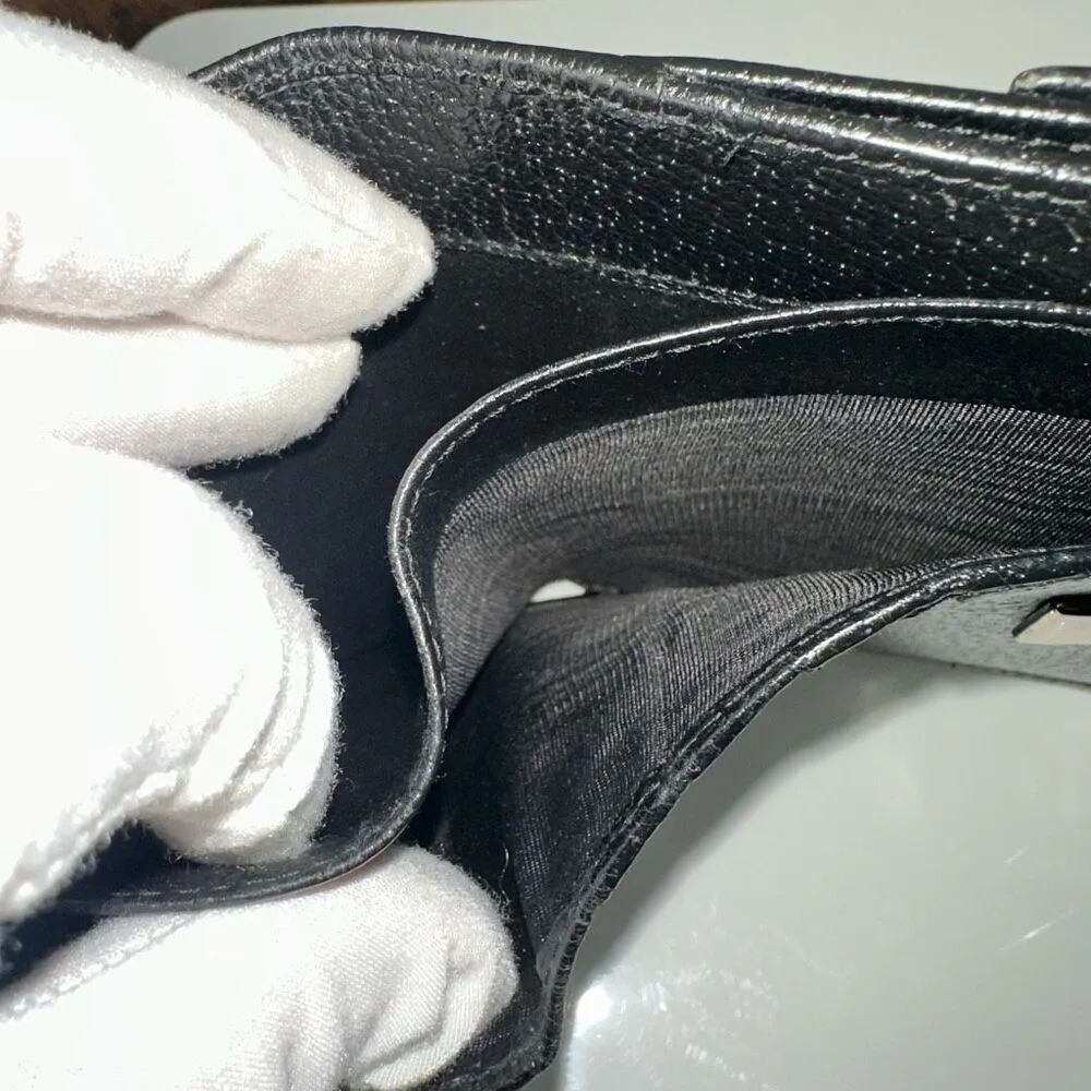 Gucci G Logo‎ Clip Black Leather Wallet - Image 9