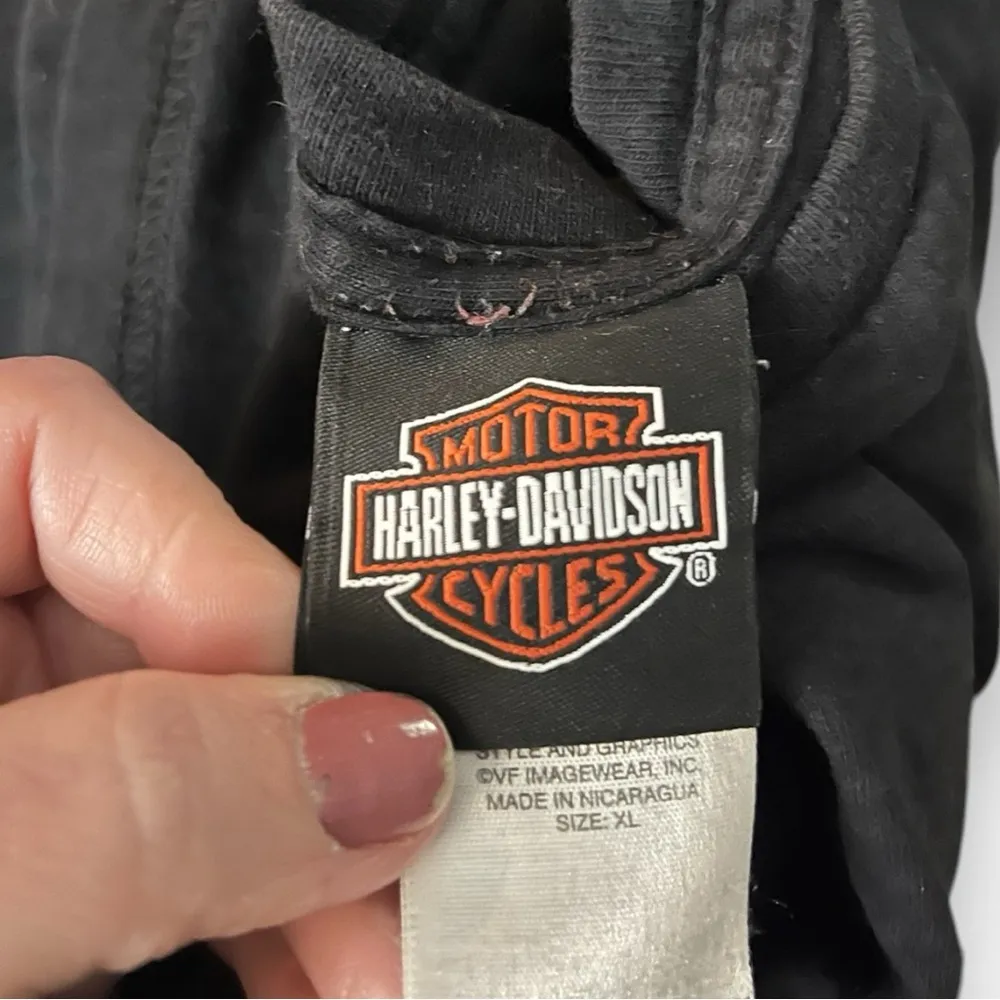 HARLEY DAVIDSON Women's Black Widow Long Sleeve T Shirt XL | GUC - Image 5