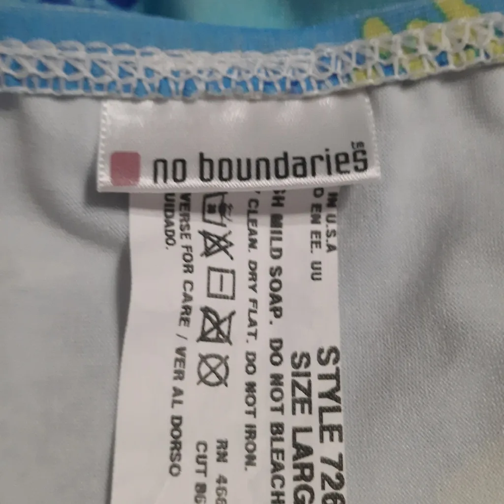 No Boundaries  Multicolored Bikini Bottom Size Large - Image 4