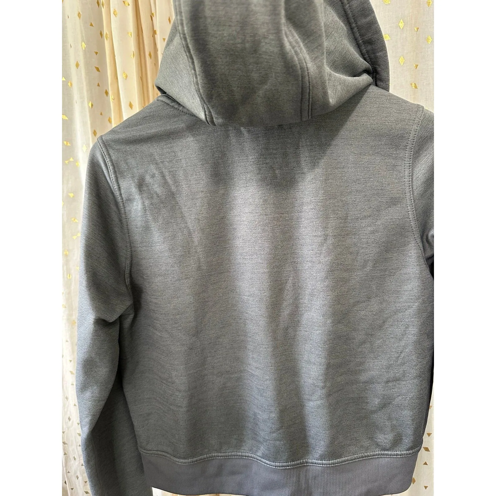 Nike Women's Therma-Fit One Full Zip Fleece Lined Thumbholes Cropped Hoodie M - Image 9