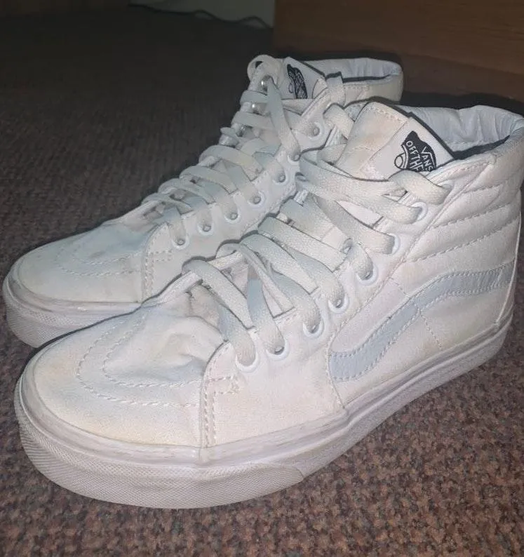 Vans White High Top - Image 4