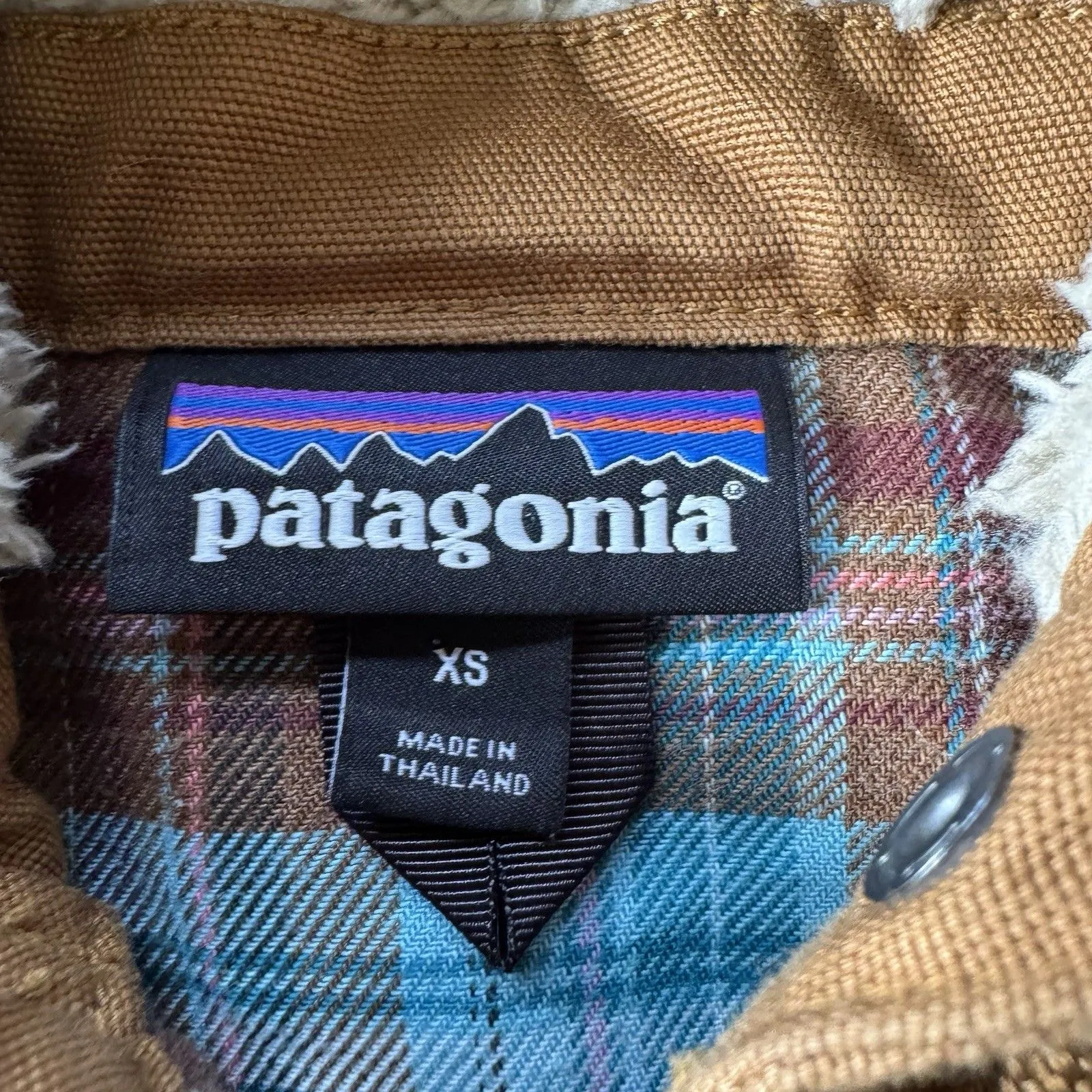 Patagonia Prairie Dawn Parka Hooded Jacket 27150 Women’s Brown XS Sherpa - Image 3