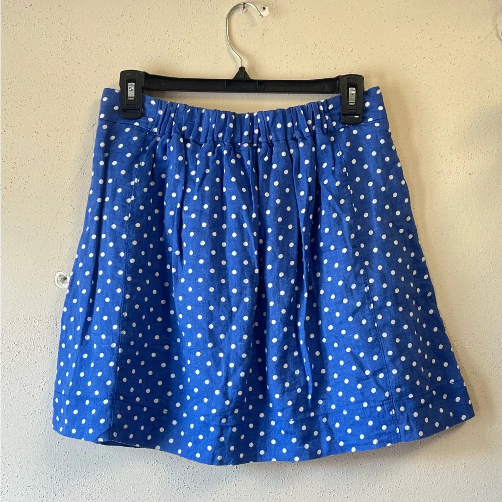 J. Crew Polk-a-Dot Lined Skirt - Image 2