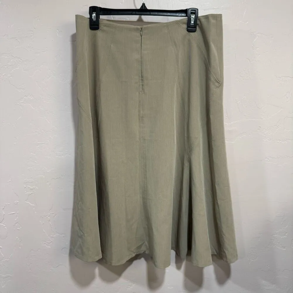 Grace Elements  Tan flare skirt size 12 - Image 4