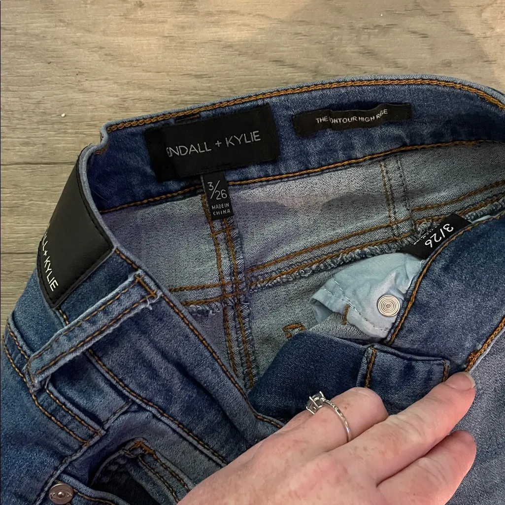 Kendall & Kylie Dark Blue Skinny Jeans kontour high rise 3 26 - Image 4