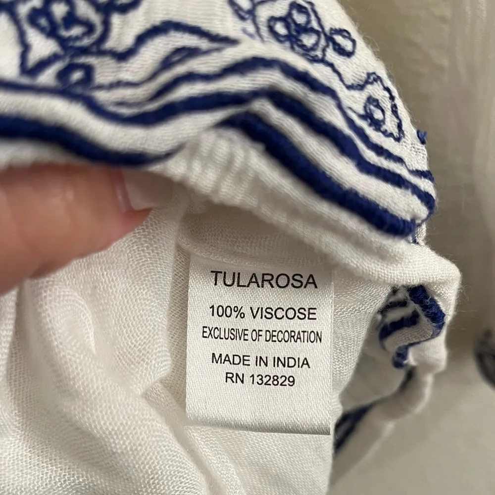 Tularosa Revolve Jaqueline Tunic XS White Blue - Image 9