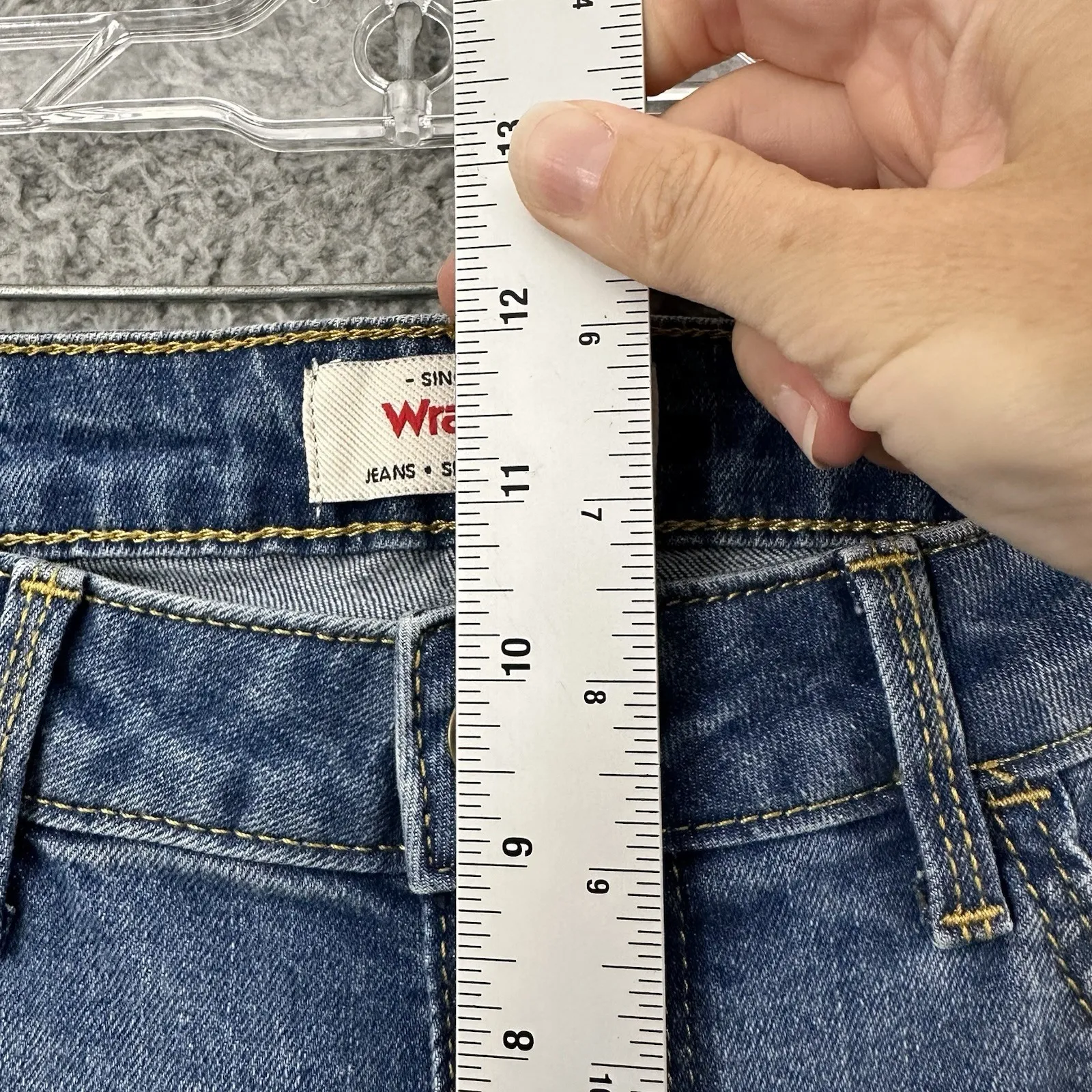 Wrangler High Rise True Straight Jeans Western Rodeo‎ Cowgirl Festival W 8 x 30 - Image 8