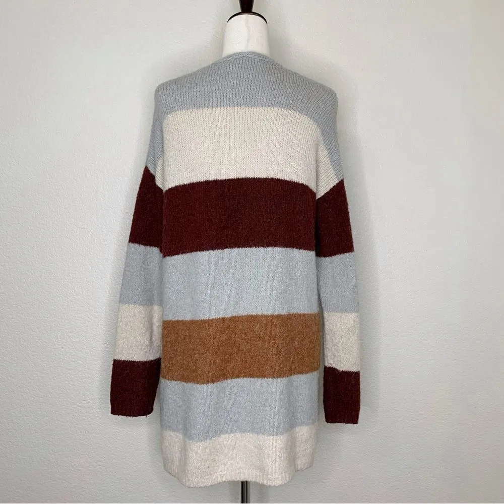 Knox Rose Women’s Size XL Color Block Open Front Midi Cardigan - Image 9